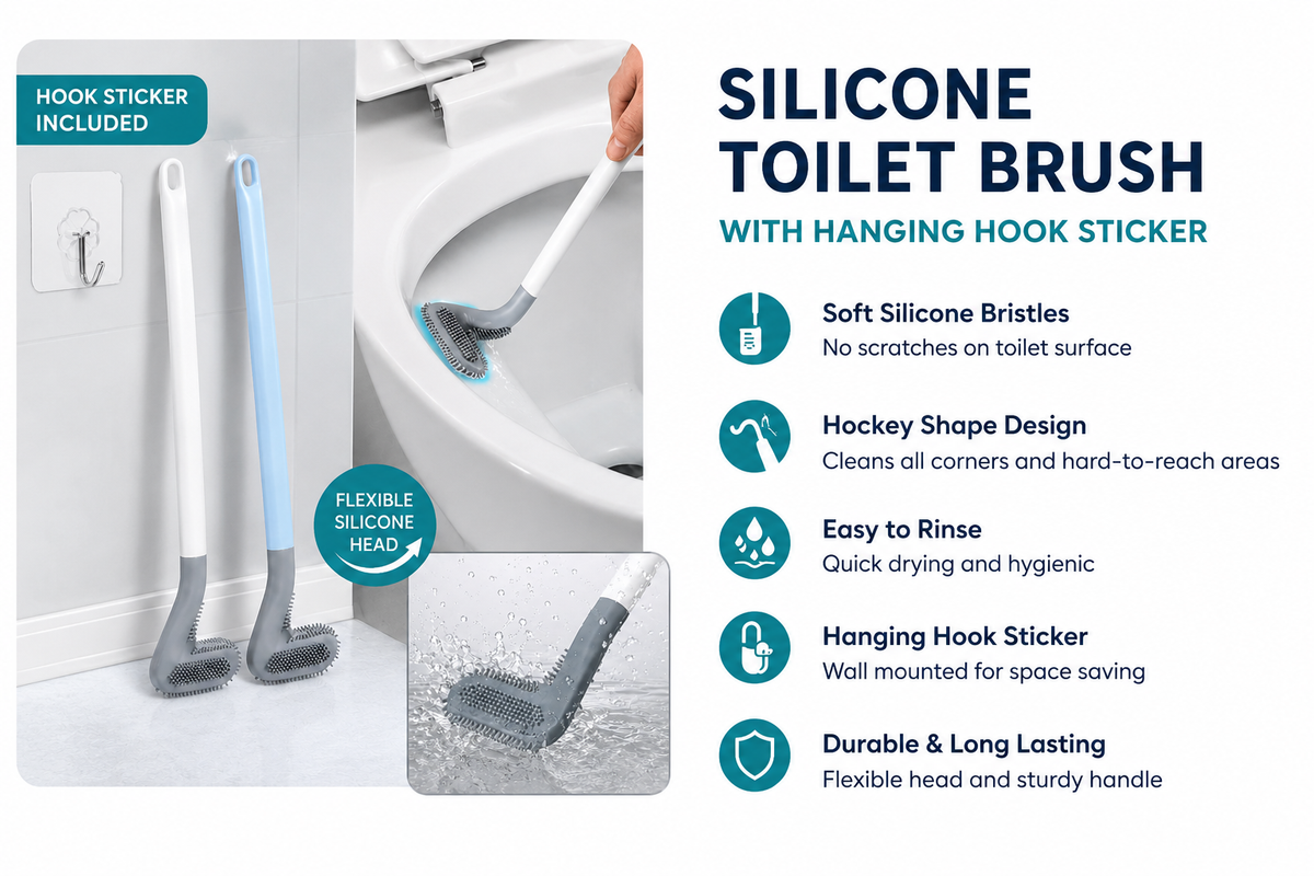Flexible Deep Cleaning Bathroom Brush
