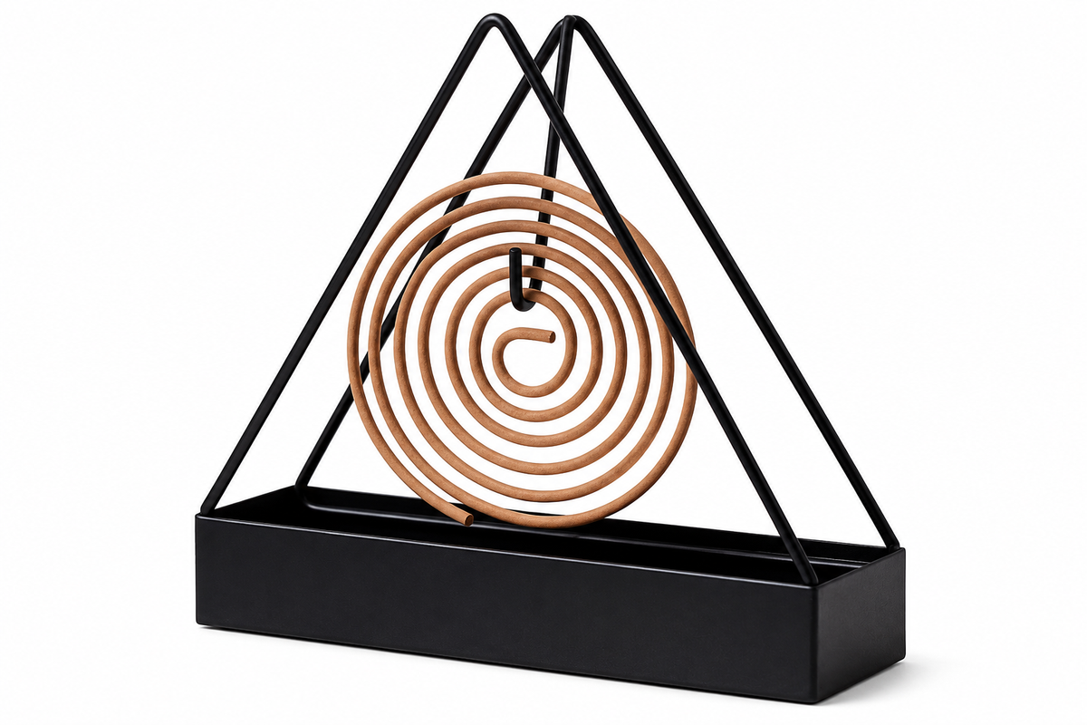 Mosquito Coil Holder Stand – Metal Incense & Bug Repellent Burner