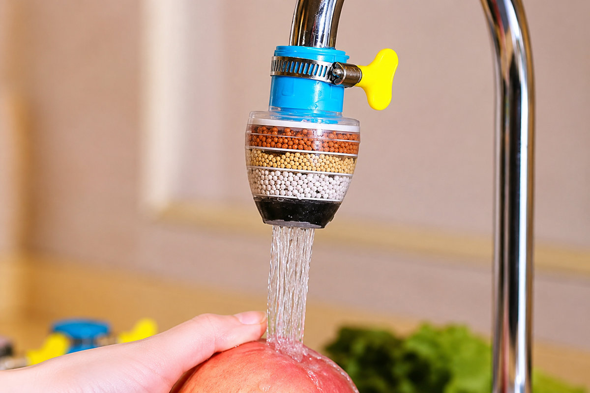 360° Faucet Water Filter – Multi-Layer Tap Purifier for Kitchen & Bathroom